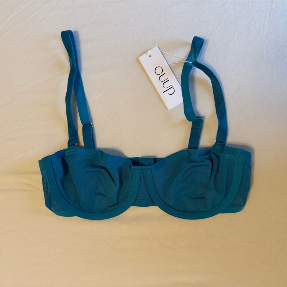 CUUP Turquoise Bra & Marble Thong